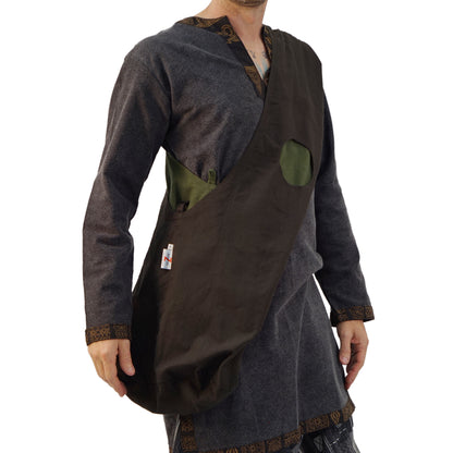 Monk Bag - Green/Brown