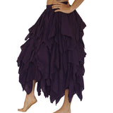 'Fay' Ragged Cut Fairy Skirt - Purple