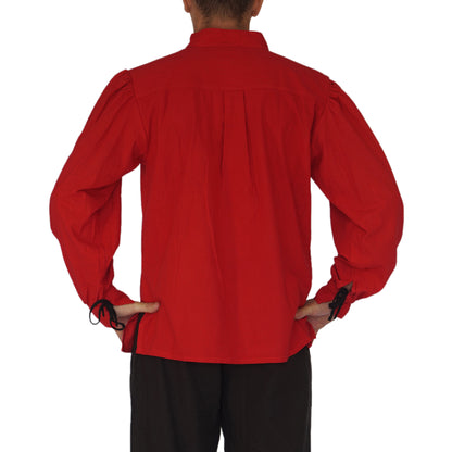 Merchant Shirt High Collar - Red