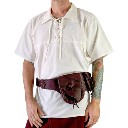 Renaissance Shirt, Short Sleeves- Cream - zootzu