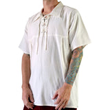 Renaissance Shirt, Short Sleeves- Cream - zootzu