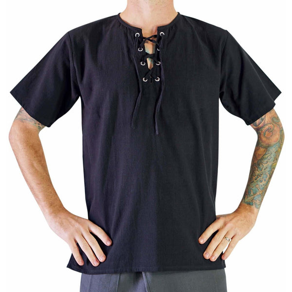 'Freeman' Medieval Shirt - BLACK - zootzu