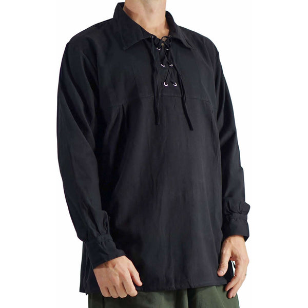 'Renaissance Shirt' - Black – Zootzu Garb