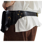 'Satchel' Leather Utility Belt  - Black - zootzu