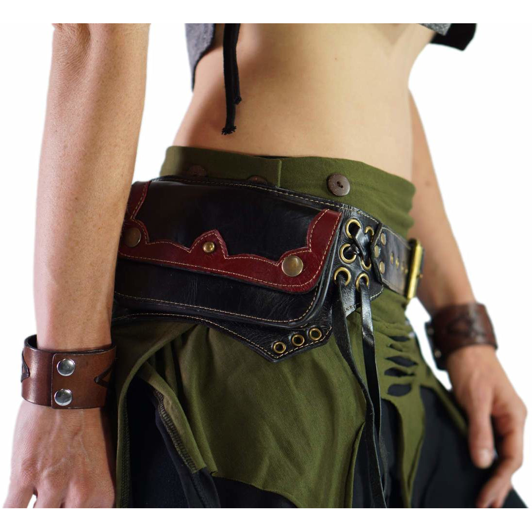 Lill Utility Belt - Black/Red – Zootzu Garb