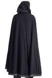 'Hooded Cloak' - Black/Stone Gray - zootzu