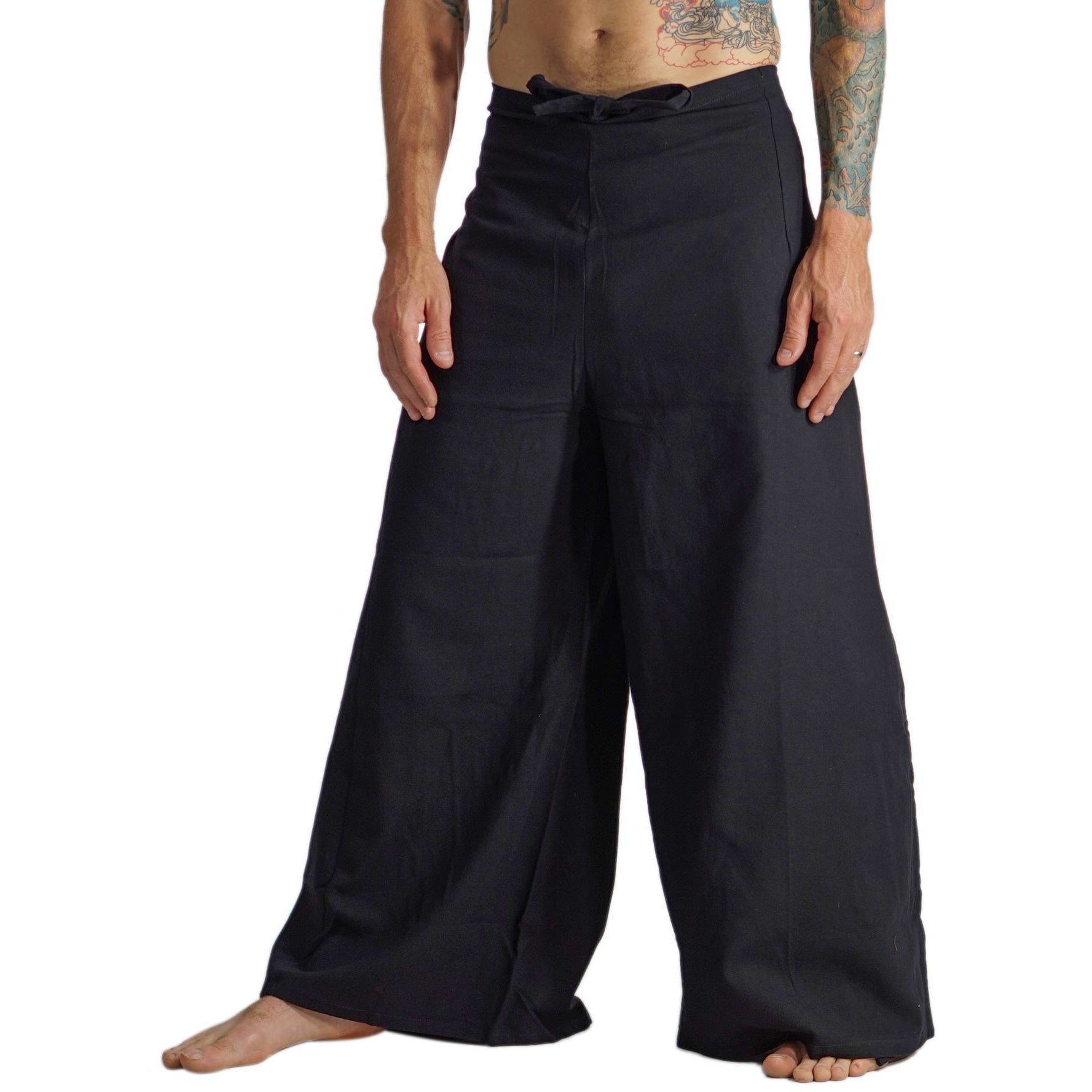 Wrap Pants Cotton - Black – Zootzu Garb