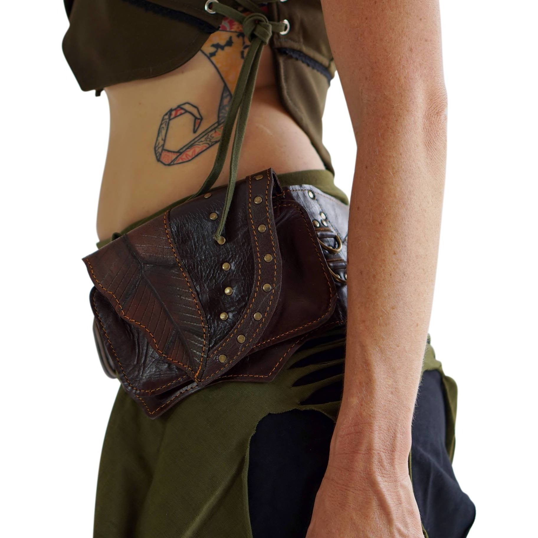 Double Leaf Utility Belt- Brown – Zootzu Garb