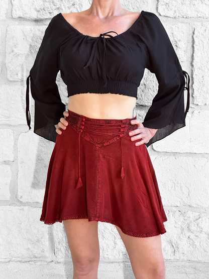 Pixie Skirt - Red