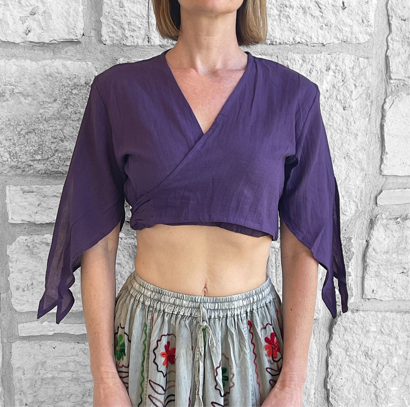 Wrap Around Top - Purple