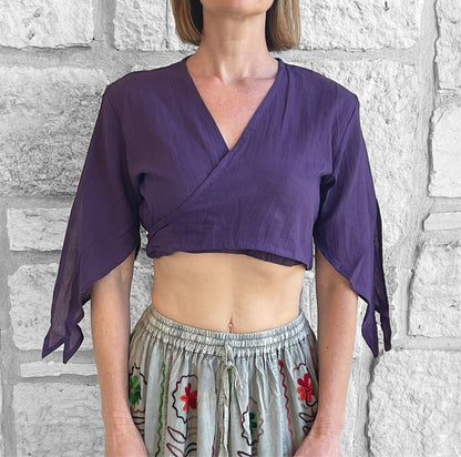 Wrap Around Top - Purple