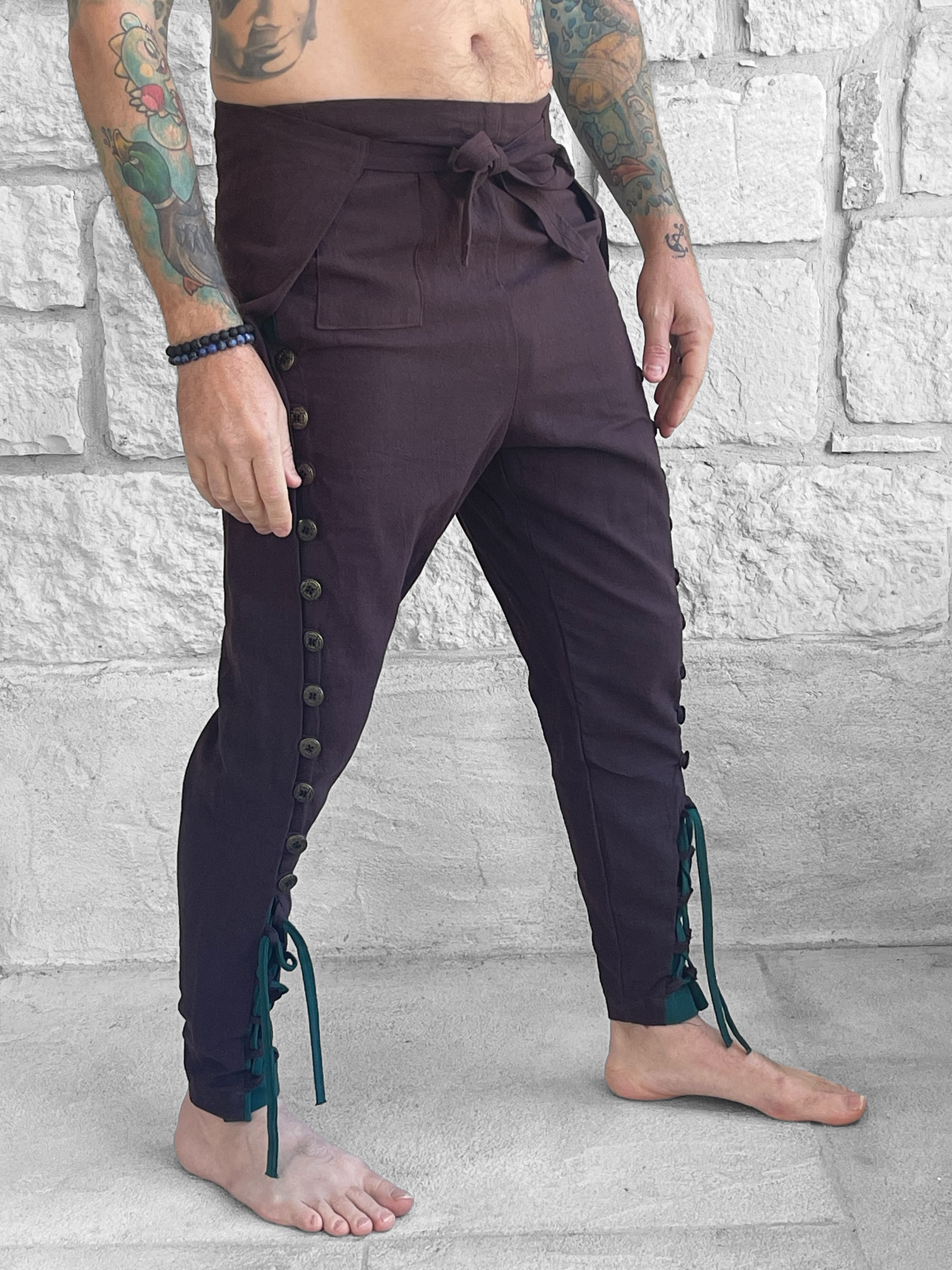 Navigator Pants - Brown/Green – Zootzu Garb