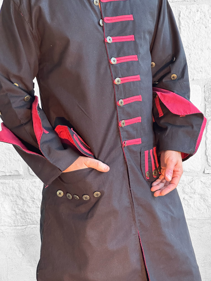 Pirate Jacket - Black/Red