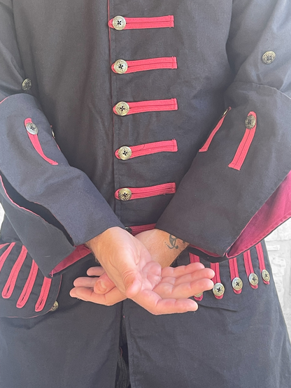 Pirate Jacket - Black/Red