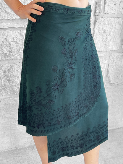 Wrap Skirt Short - Green