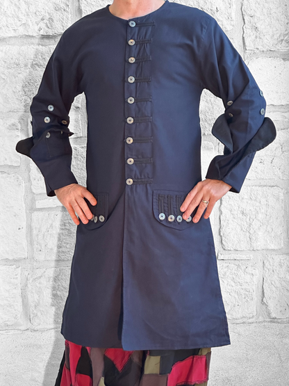 Pirate Jacket - Dark Blue/Black