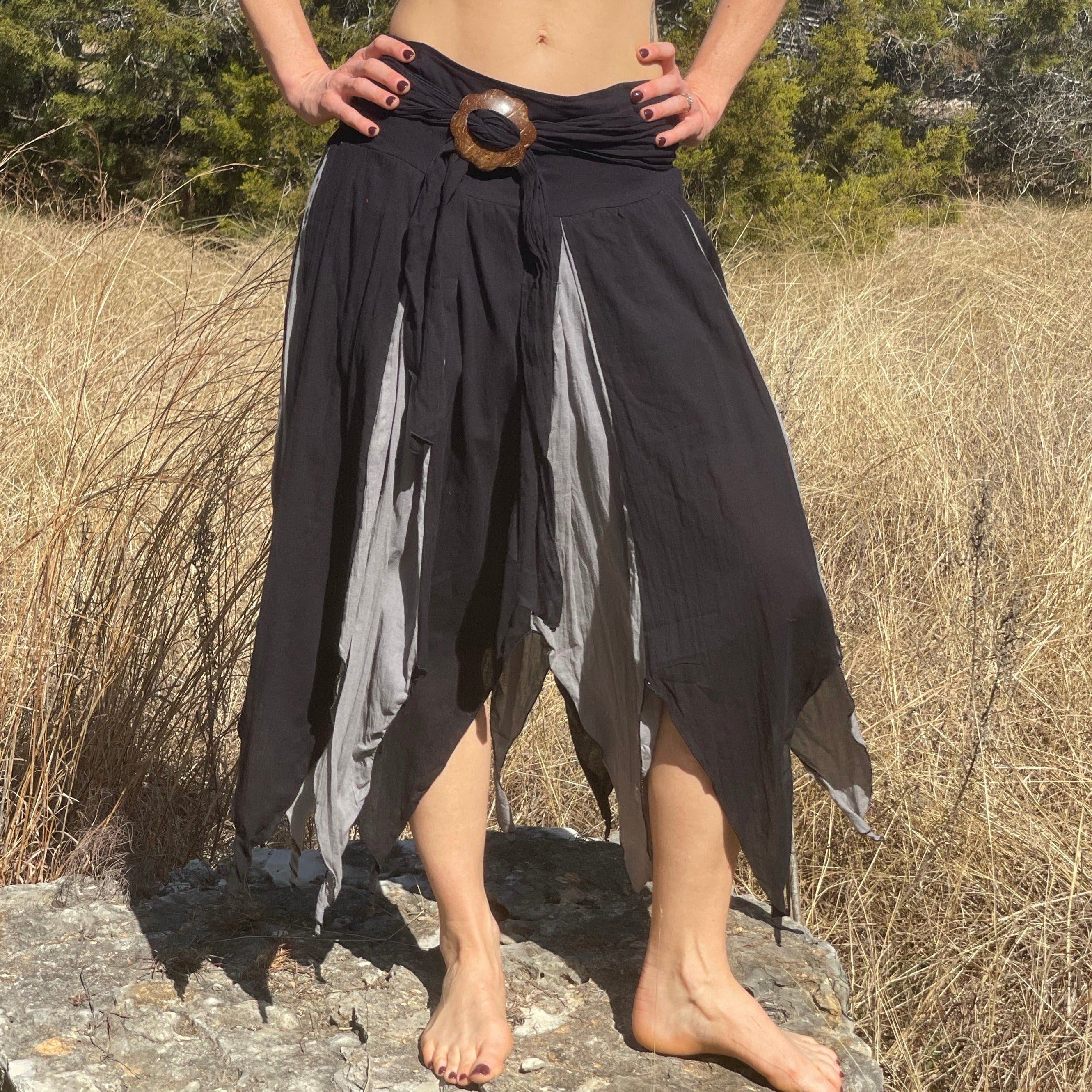 Petal Skirt- Black/grey