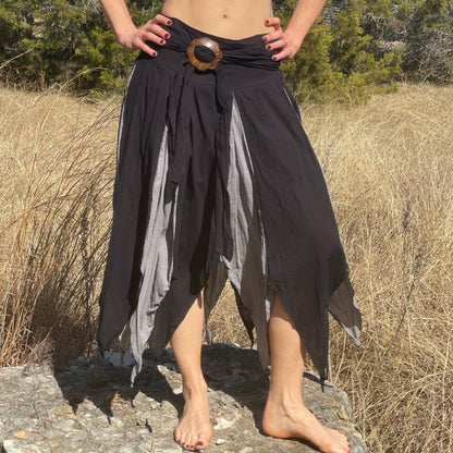 Petal Skirt- Black/grey