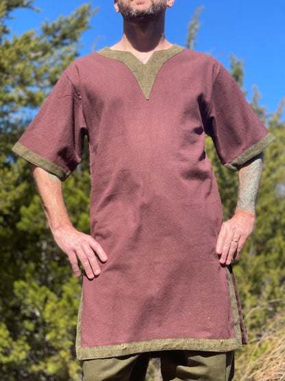 Viking Tunic SS - Brown/Green