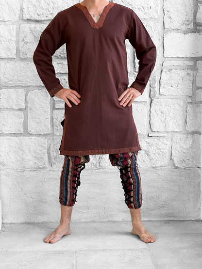 Viking Tunic LS - Dark Brown