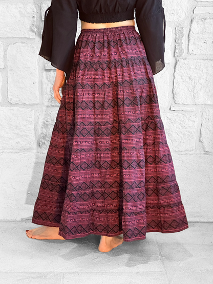 Nomad Long Skirt - Red