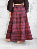 'Nomad' Long Skirt - Red