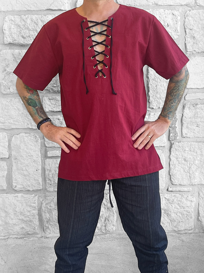 Freeman Shirt - Maroon Red