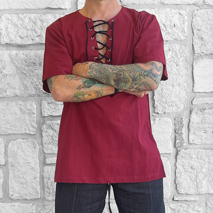 Freeman Shirt - Maroon Red