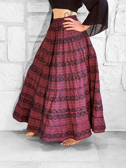 Nomad Long Skirt - Red
