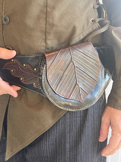 Utility Belt - Single Leaf  - Black