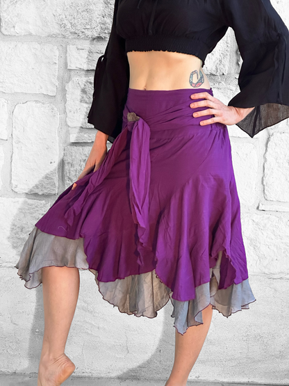 Willow Skirt - Purple with Underskirt