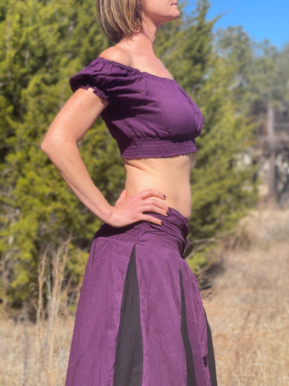 Crop Top - Dark Purple