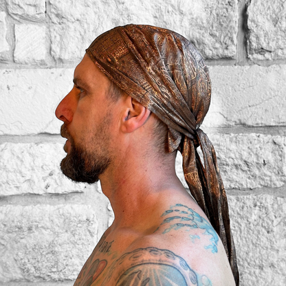 Bandana Hat, Silk - Gold