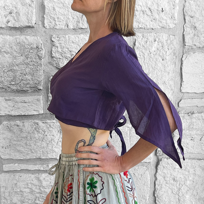 Wrap Around Top - Purple