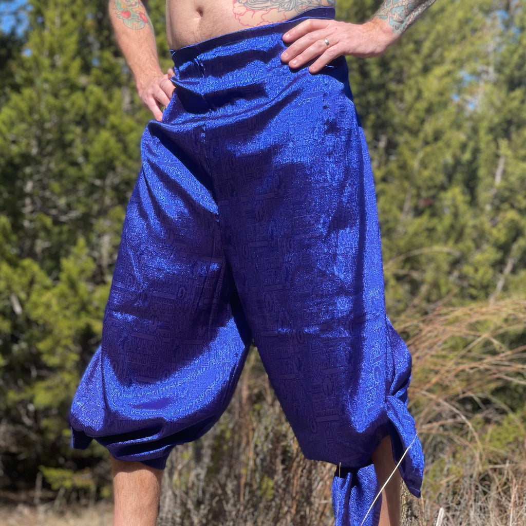 Wrap Pants' Silk Blue – Zootzu Garb