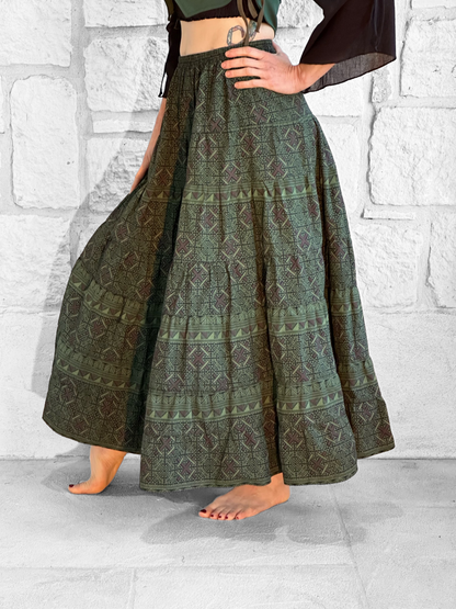 Nomad Long Skirt - Green