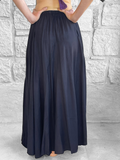 'Sadie' Long Flowing Skirt - Rayon Black