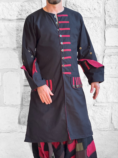 Pirate Jacket - Black/Red