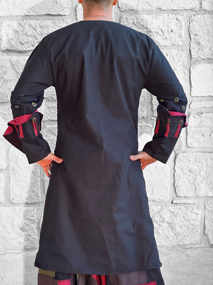 Pirate Jacket - Black/Red