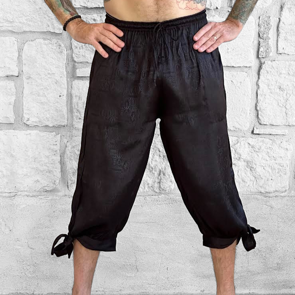 'Buccaneer Pants Silk' - Black