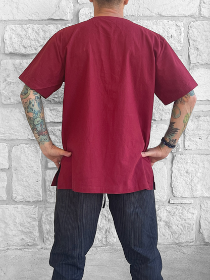 Freeman Shirt - Maroon Red