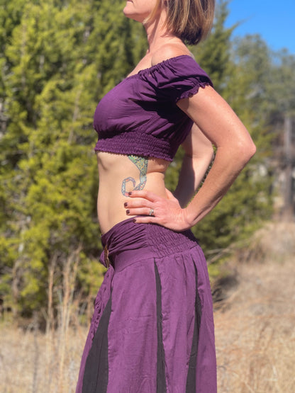 Crop Top - Dark Purple