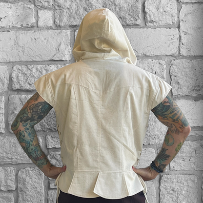 Doublet Vest Hooded - Natural/Cream
