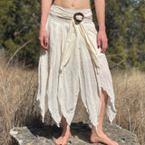 'Petal' Long Renaissance/Pirate Skirt - Cream