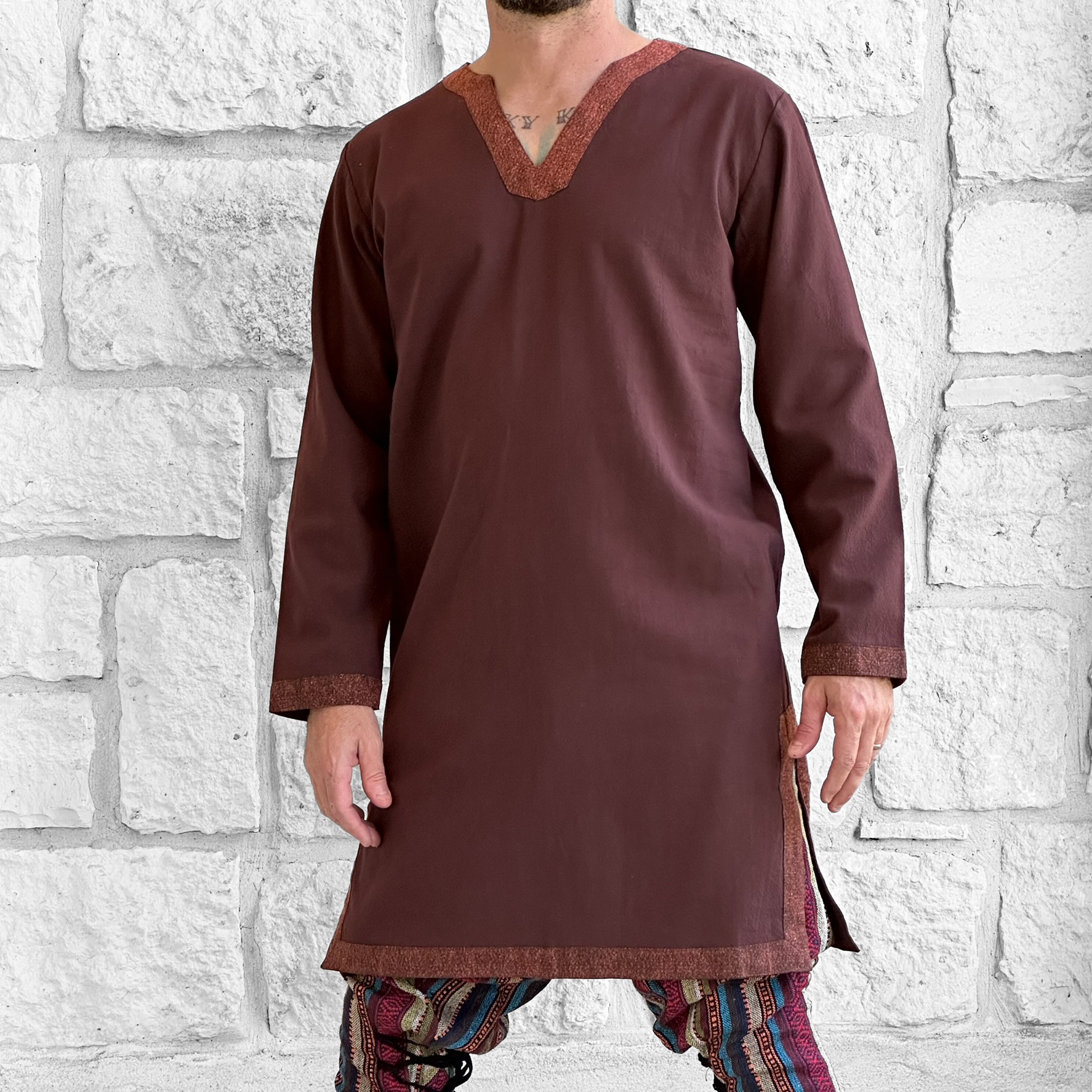 Viking Tunic LS - Dark Brown