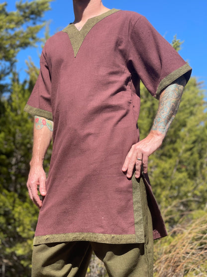 Viking Tunic SS - Brown/Green