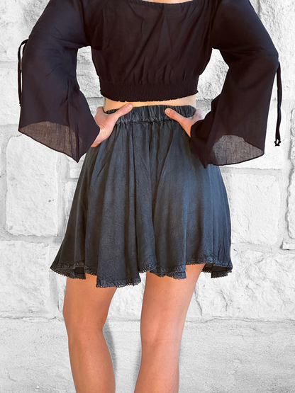 Short Pixie Skirt - Gray
