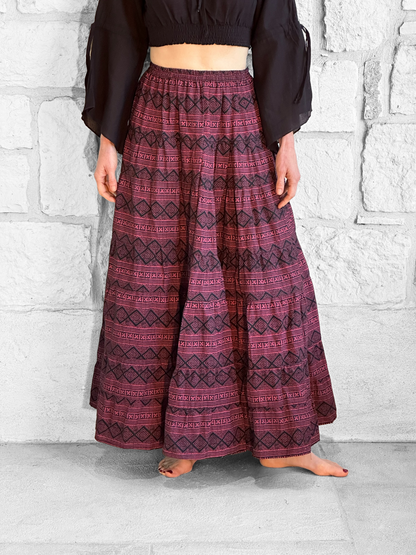 Nomad Long Skirt - Red