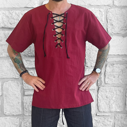 Freeman Shirt - Maroon Red