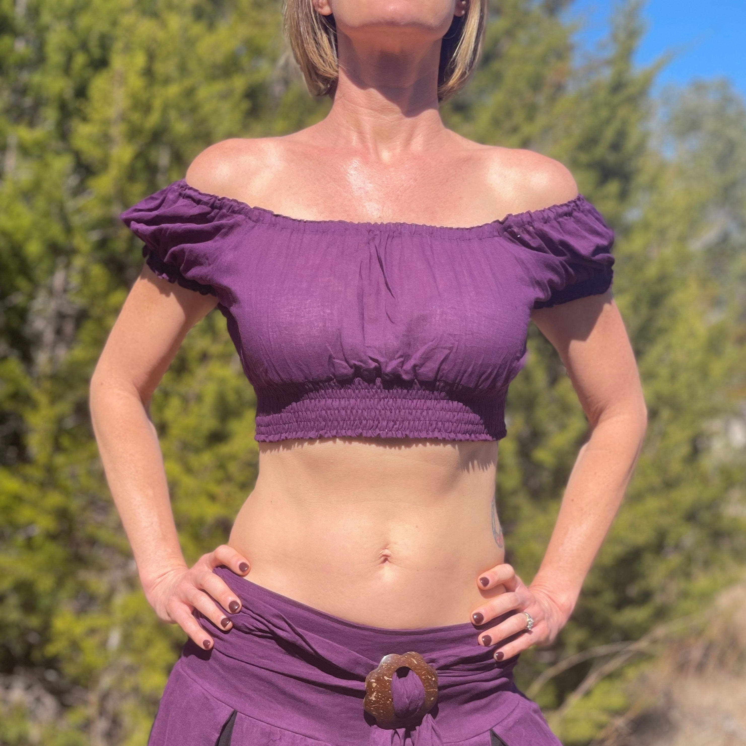 Crop Top - Dark Purple